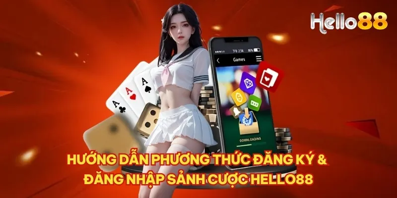 Hướng dẫn phương thức đăng ký & đăng nhập sảnh cược HELLO88